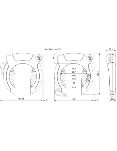 Abus Pro Shield Plus 5950 Rammelås