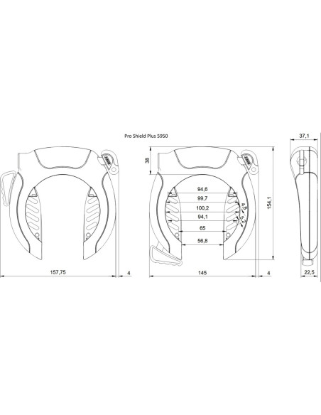 Abus Pro Shield Plus 5950 Rammelås