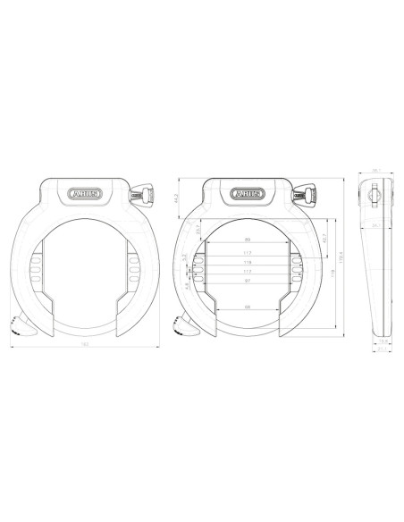 ABUS Amparo 4750XL Rammelås