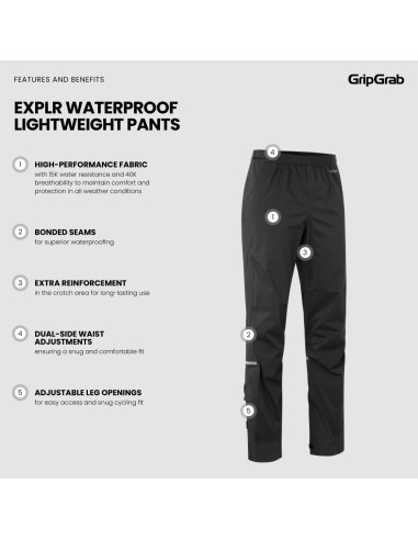 GripGrab EXPLR Waterproof Lightweight...