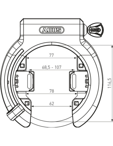 Abus Bordo Granit X-Plus 6950M Rammelås